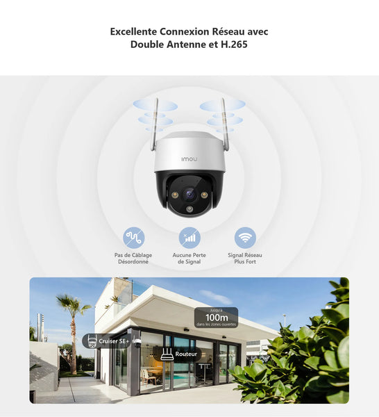 Caméra Surveillance Imou Cruiser SE+ QHD 4MP Wi-Fi – Bricodeal